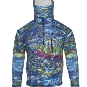 Top Trending Men's Fishing Hoodie Wholesale Supplier New Design Sun Protection Breathable Quick Dry Long Sleeve Fishing Hoodie