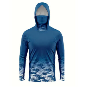 Top Trending Men's Fishing Hoodie Wholesale Supplier New Design Sun Protection Breathable Quick Dry Long Sleeve Fishing Hoodie